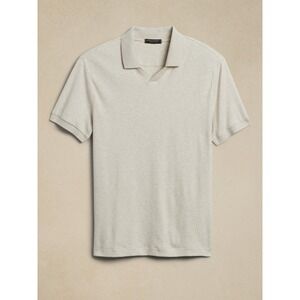 Banana Republic Luxury Touch Polo Shirt Mens XL Tall‎ Beige Short Sleeve NWT